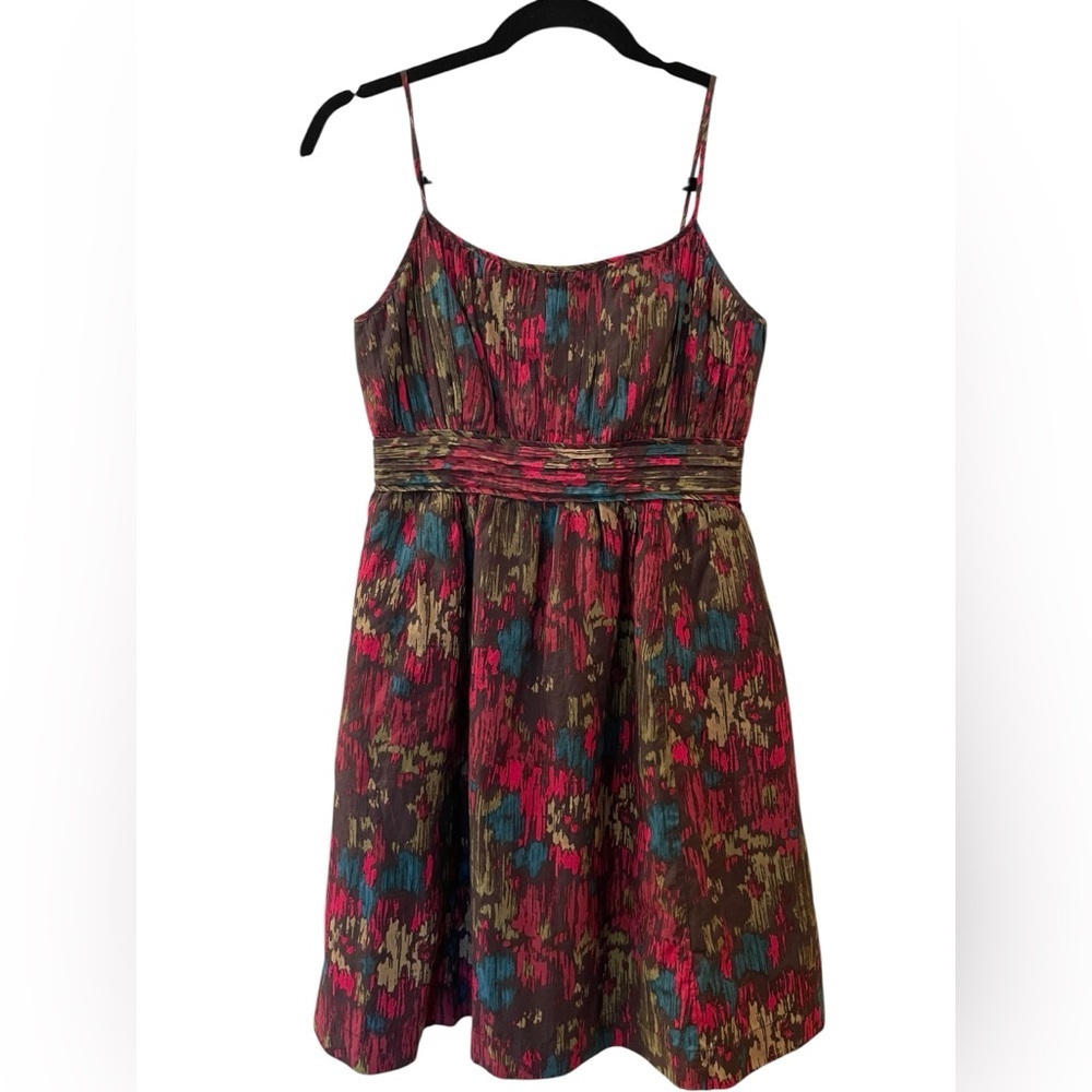 Halogen Women’s Spaghetti Strap Dress Multicolor Pattern Petite Size: 2P
